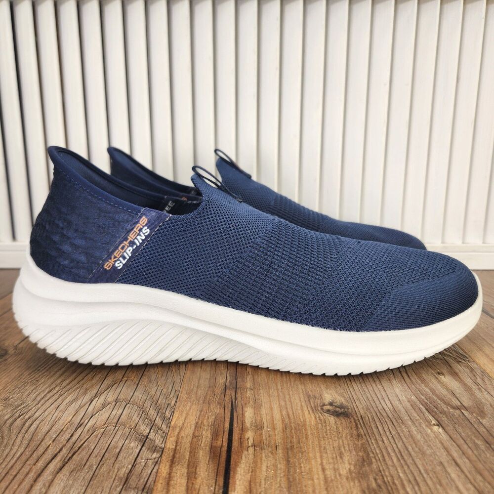 Skechers Slip-Ins Ultra Flex 3.0 Smooth Step Men's 10.5 Wide Navy Shoes 232450W
